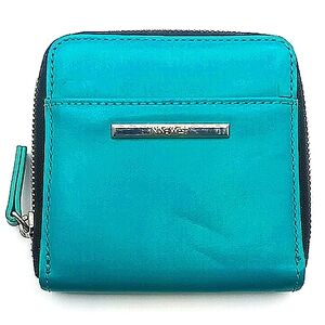 Womens NWOT Nine West Dark Teal And Silver Wallet